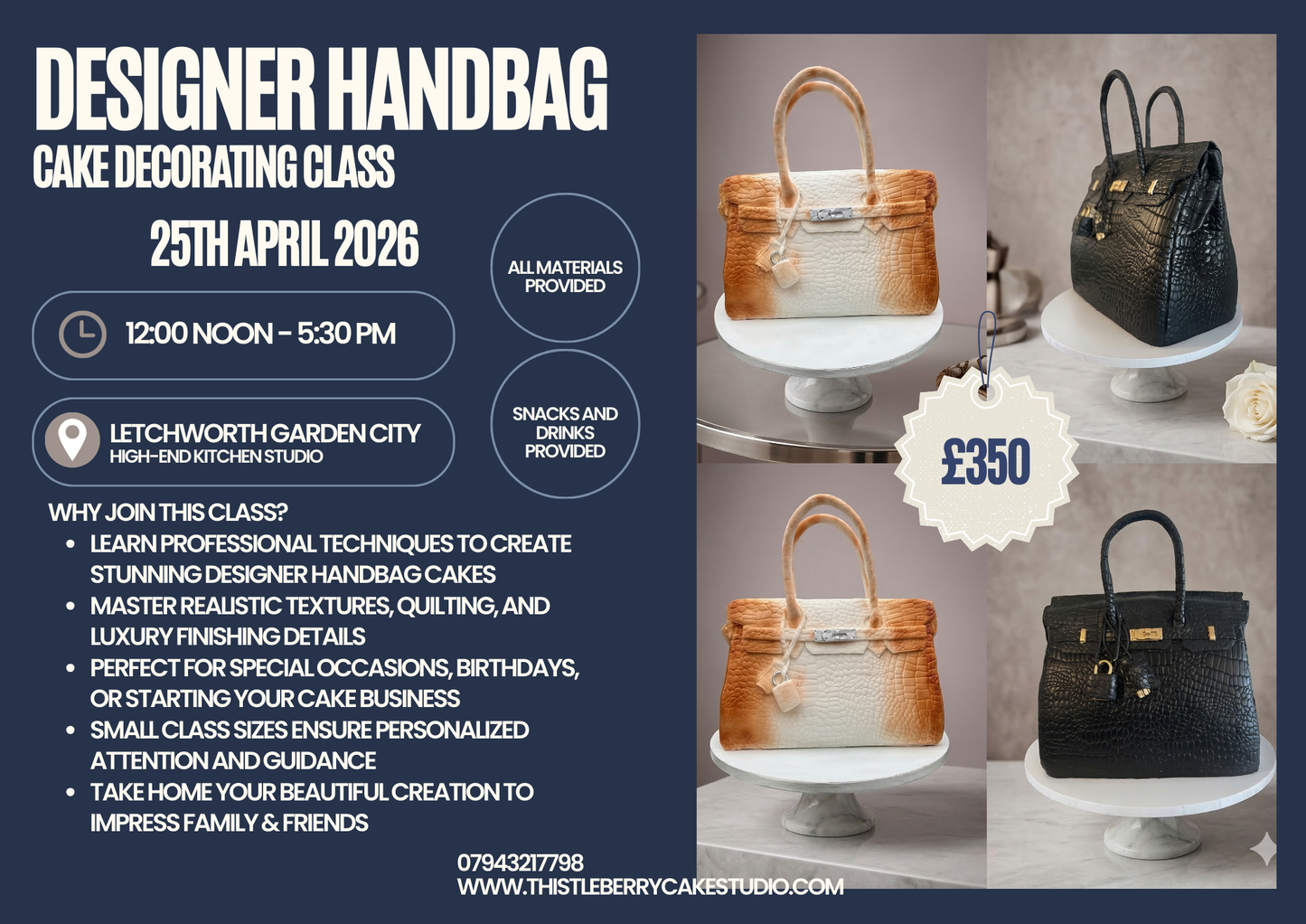 The Designer Handbag Cake Masterclass