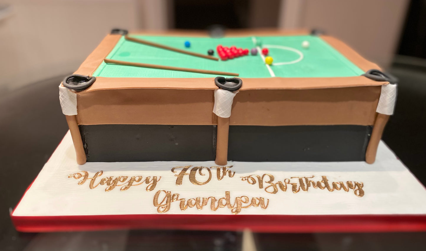 Snooker/ Pool Table Cake