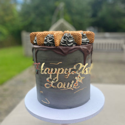 Lotus Biscoff biscuit cake