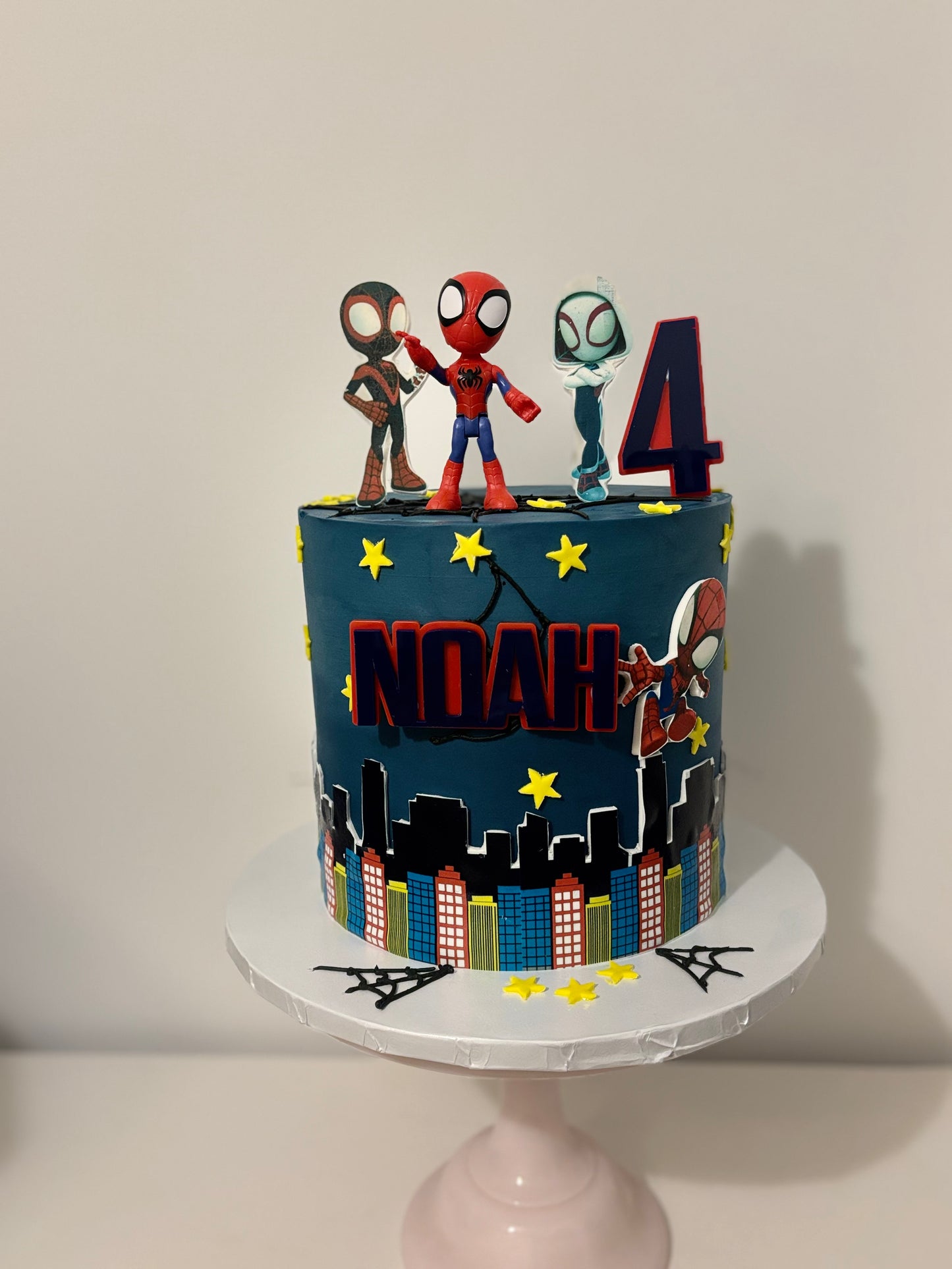 Spiderman themed cake