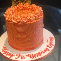 Simple buttercream cake