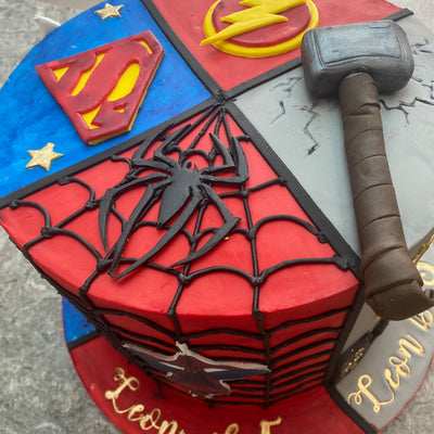Superhero quad cake