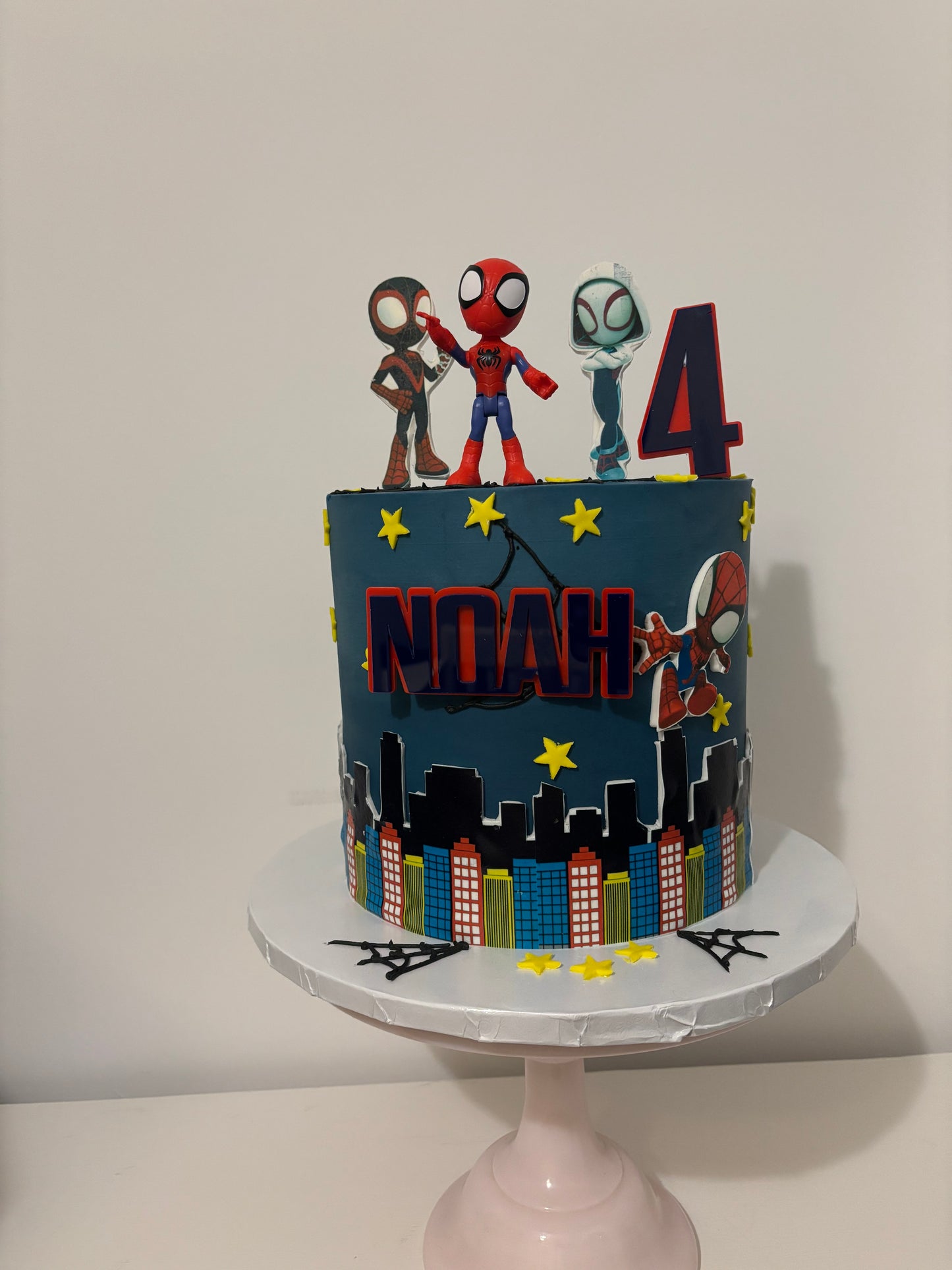 Spiderman themed cake