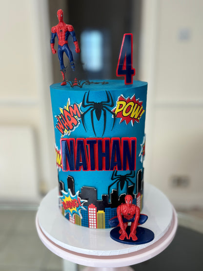 Spiderman themed cake