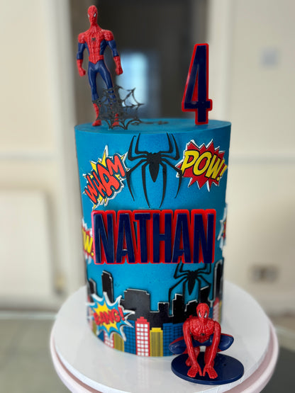 Spiderman themed cake