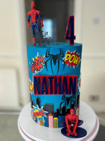 Spiderman themed cake