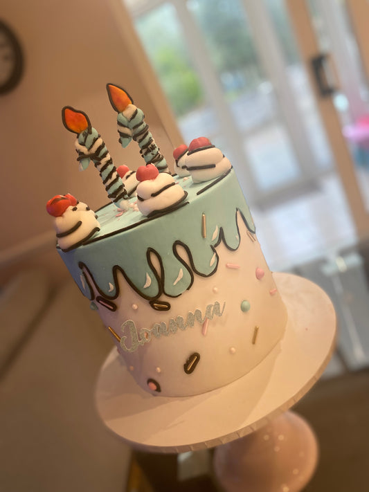 Dr. Seuss Cartoon themed cake