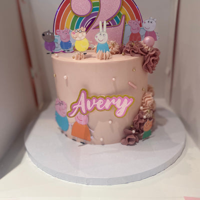 Peppa pig themed cake