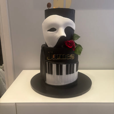 Phantom of the opera themed cake