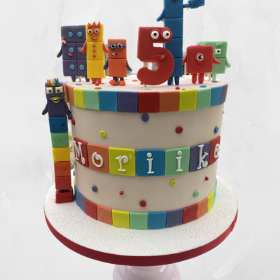 Number blocks cake