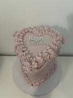 Heart-shaped cake