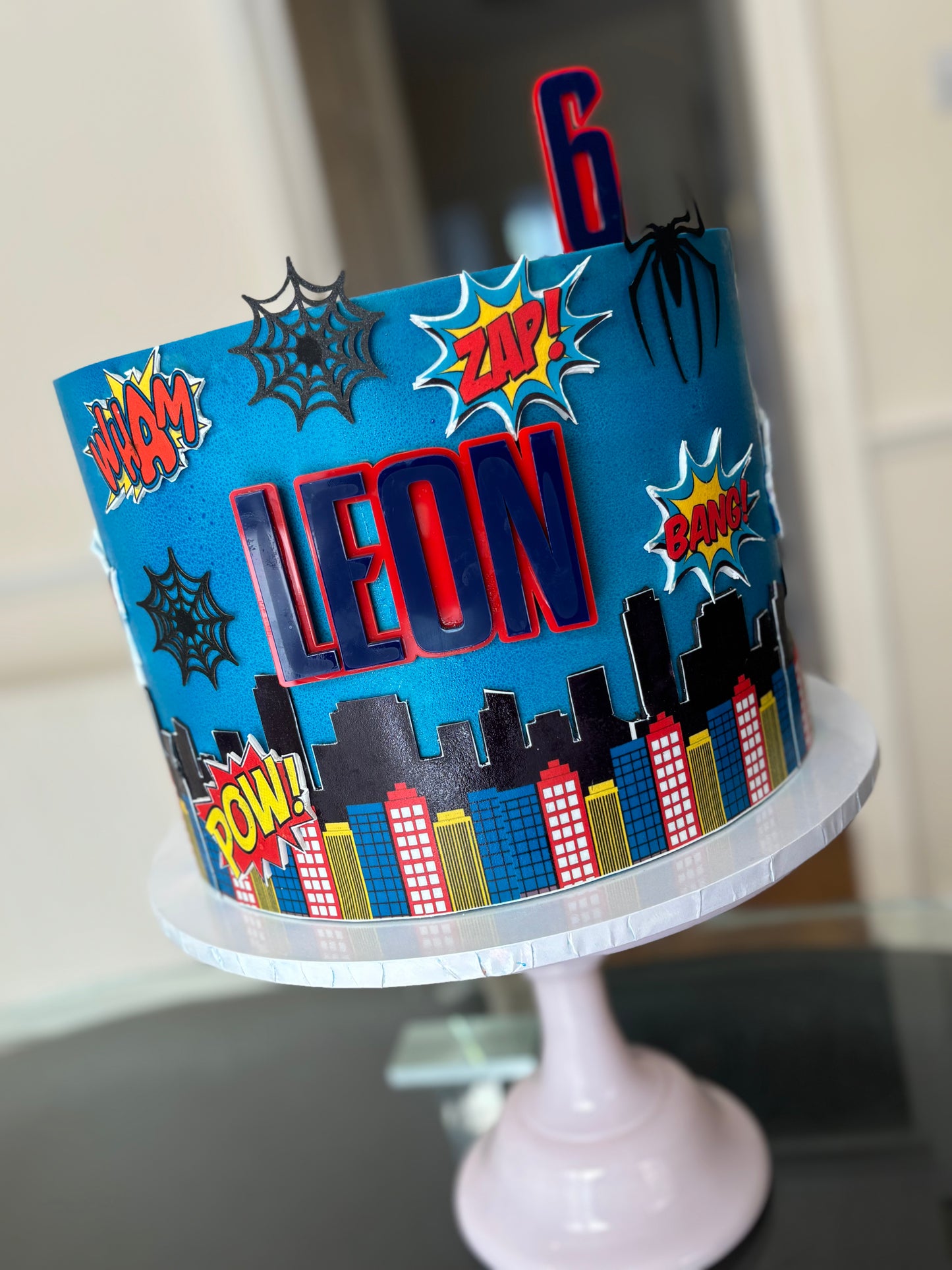 Spiderman themed cake