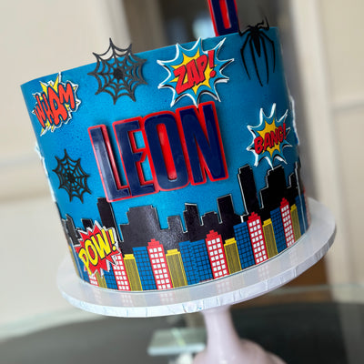 Spiderman themed cake