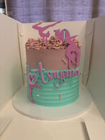 Half-ridged gymnastics cake