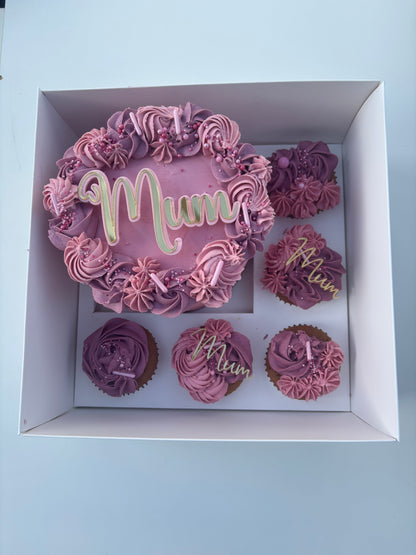 Mother’s Day Bento Cake & Cupcakes