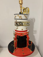 Oscars red carpet themed cake