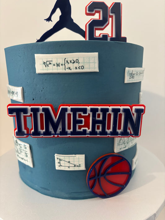 Basketball themed cake