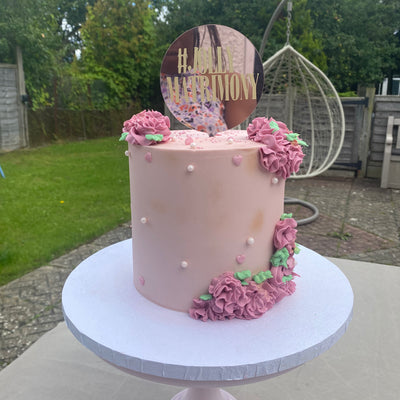 Floral buttercream cake