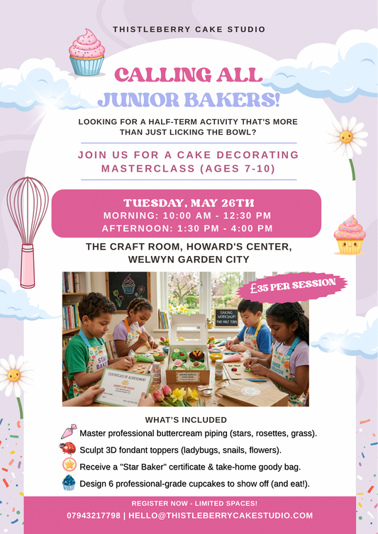 Thistleberry Junior Cake Decorating Masterclass (Ages 7–10)