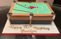 Snooker/ Pool Table Cake