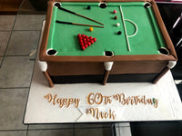Snooker/ Pool Table Cake