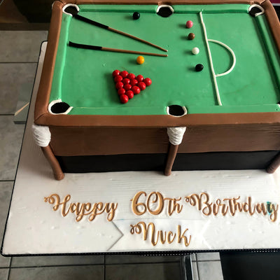Snooker/ Pool Table Cake