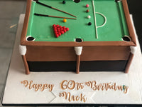 Snooker/ Pool Table Cake