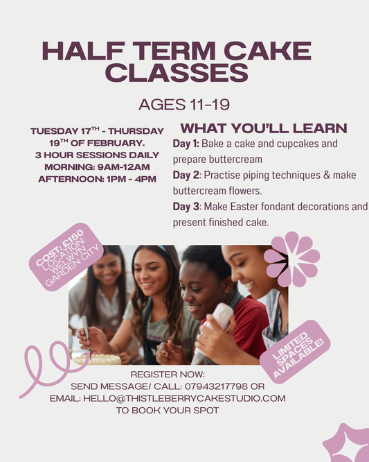 Half-Term Cake Classes