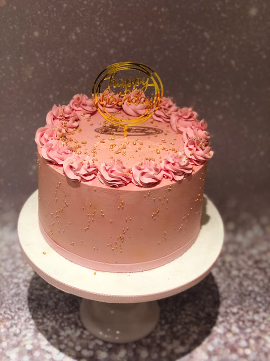 Simple buttercream cake