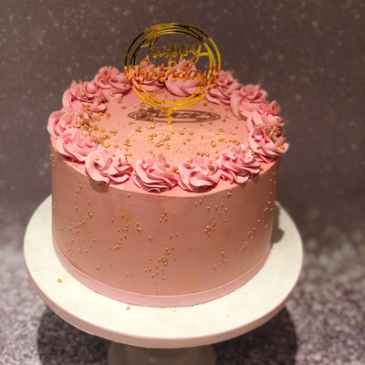 Simple buttercream cake